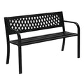 Black Metal Outdoor Bench U794